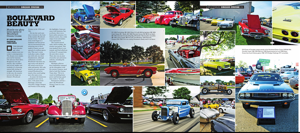 2011 Woodward Dream Cruise photo spread published in AutoWeek's September 19th Issue!